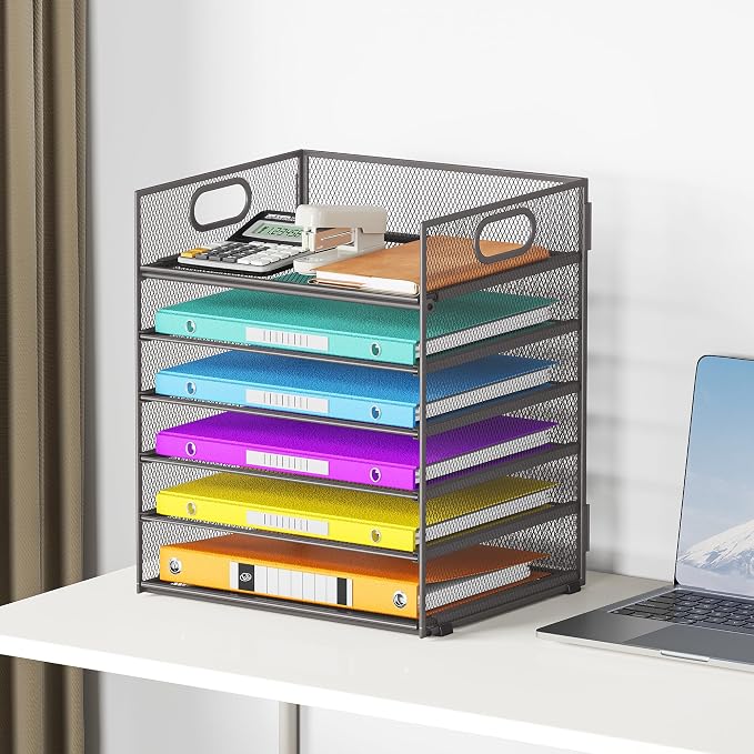 6 Tiers Letter Tray Paper Organizer - Image 6