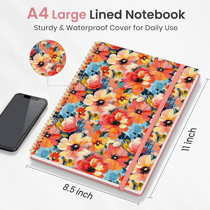 Taja Large Spiral Lined Journal - Image 5