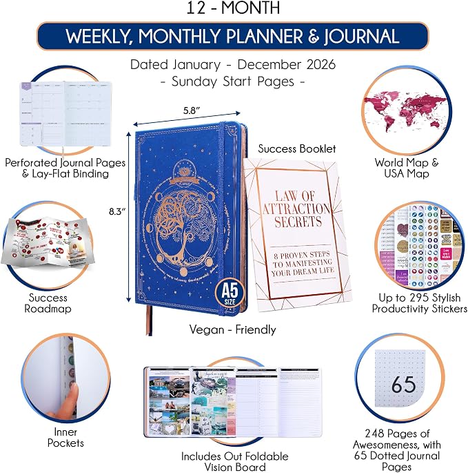 Law of Attraction Planner 2026 Deluxe - Image 2
