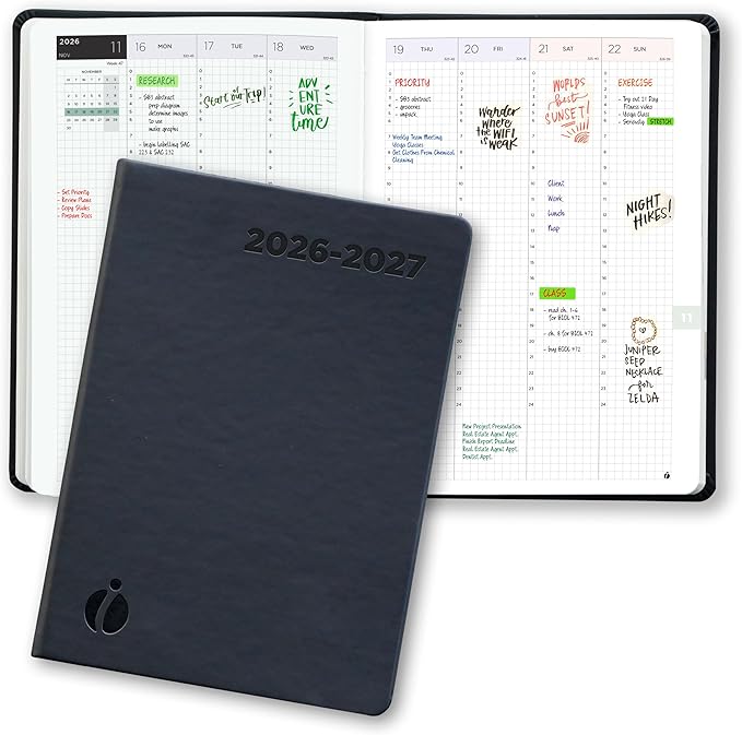 Hourly Academic Planner 2026-2027 – 24-Hour Planner by Inamio