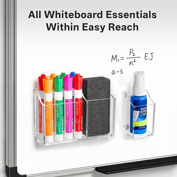 HBlife Magnetic Dry Erase Marker Holder Set - Image 3