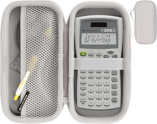 Hard Case Replacement for Texas Instruments TI-30XIIS TI-30XS TI-30Xa TI-36X Pro Scientific Calculator Case Only(Off White Case)-DeskLoop Office