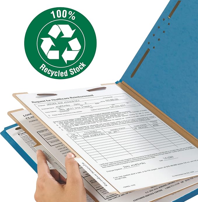 Smead Value Filing 100% Recycled Pressboard Classification File Folder - Image 4