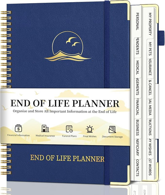 End of Life Planner, Estate Planning Organizer by Homlive