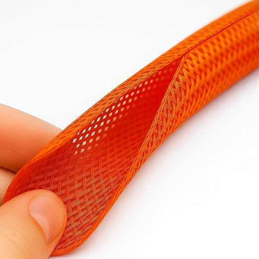 Electriduct 3/4" Hook Self Closing Sleeve Braid Wrap Around Sleeving Flame - Image 2