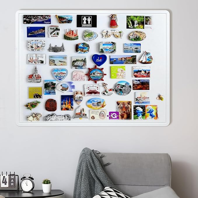 AKTOP White Cork Bulletin Board 48" x 36", Large Foldable Felt Notice Pin Board - Image 3