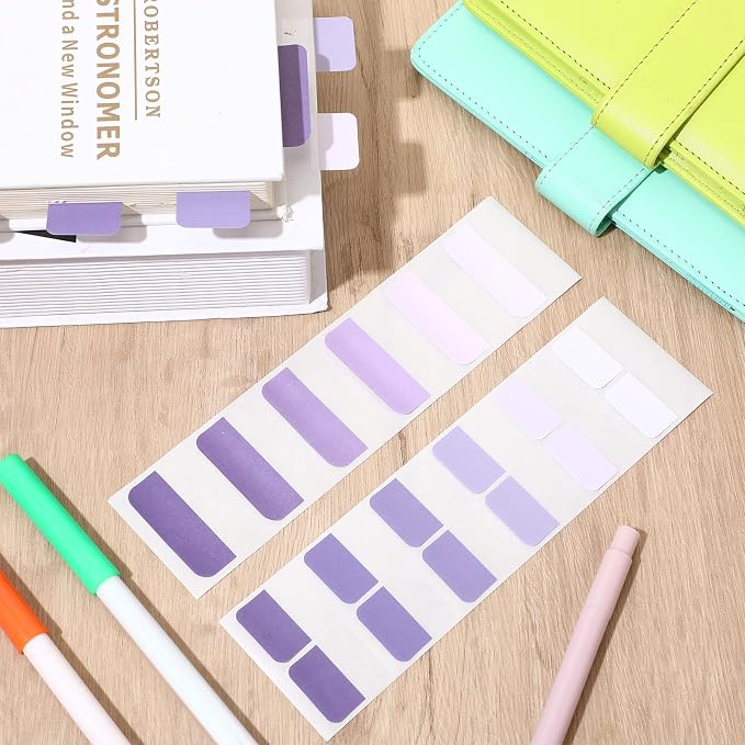 300 Pcs Sticky Index Book Tabs Bible Tabs Gradient Repositionable Page Tab - Image 6