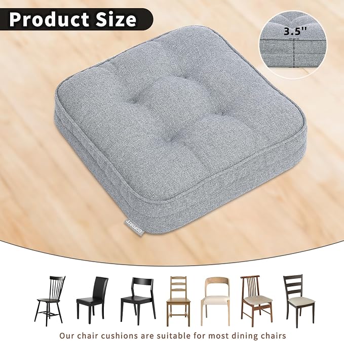 GOFORIT Memory Foam Seat Cushion，Kitchen Chair Cushions - Image 2