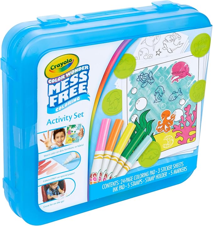 Crayola Color Wonder Mess Free Coloring Activity Set, Travel Art Kit, Gift - Image 7