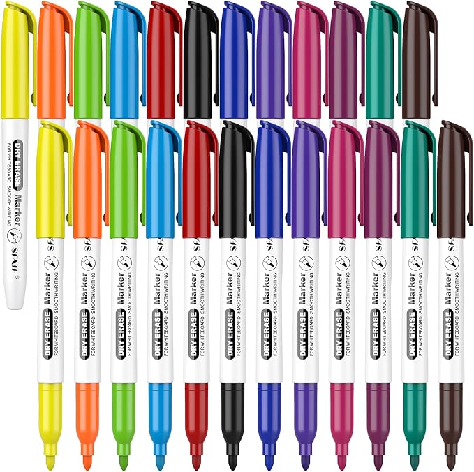 SFAIH Fine Tip Dry Erase Markers by SFAIH
