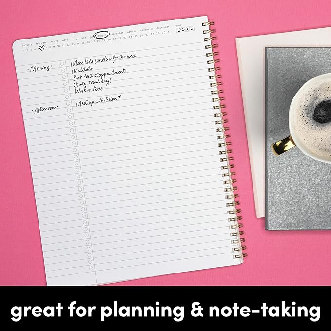 PAPERAGE Undated Daily Planner & To Do List Notepad, 8.5 in x 11 in, Spiral - Image 5