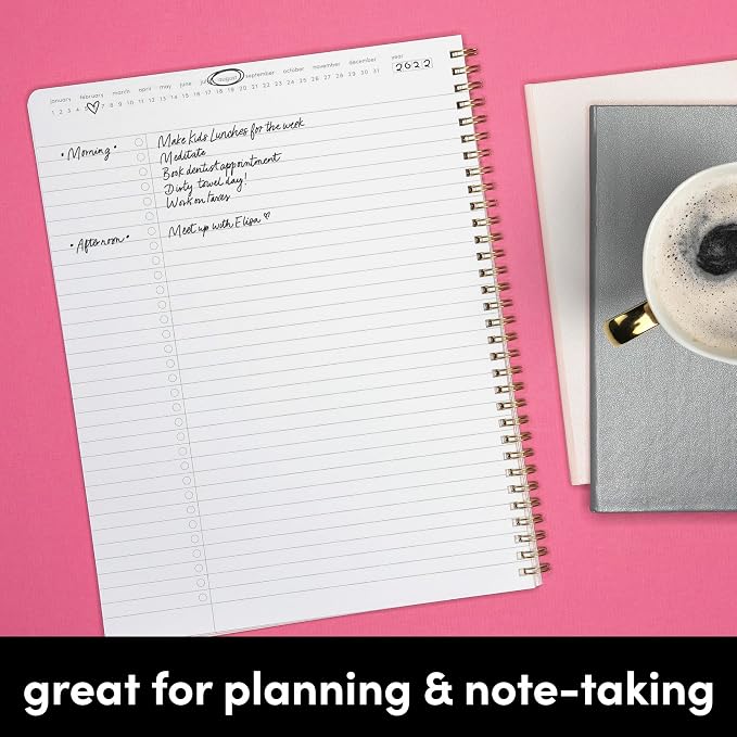 PAPERAGE Undated Daily Planner & To Do List Notepad, 8.5 in x 11 in, Spiral - Image 5