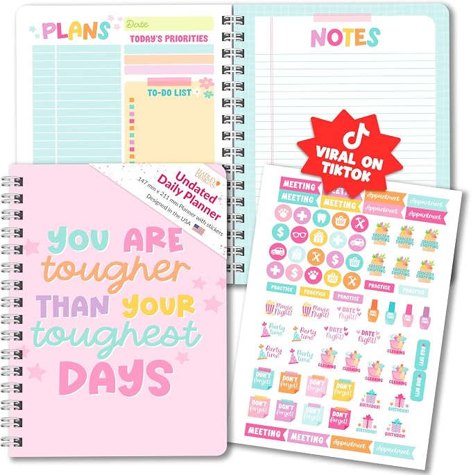 Hadley Designs Undated Daily Planner by HadleyDesigns