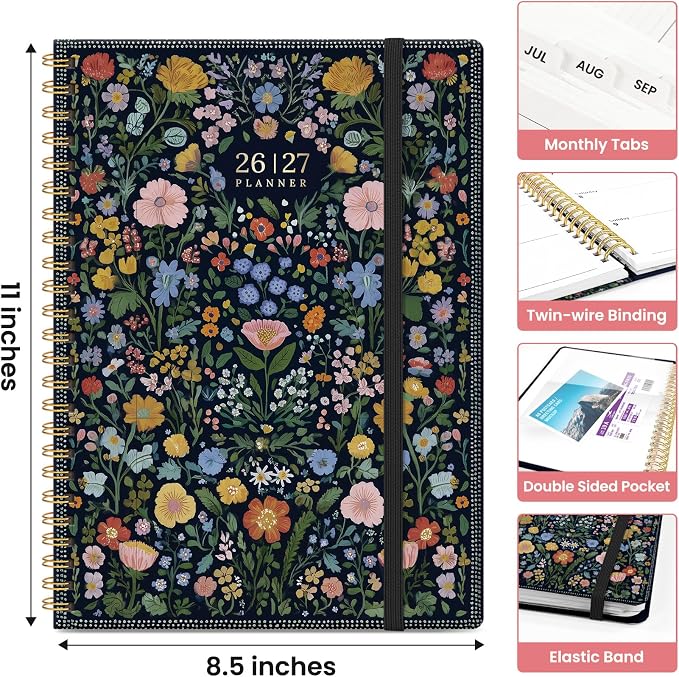 Planner 2026-2027, Academic Monthly and Weekly Calendar Planner - Image 4