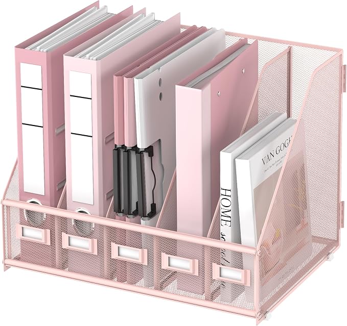DALTACK Desk Organizers Metal Magazine File Holder by DALTACK
