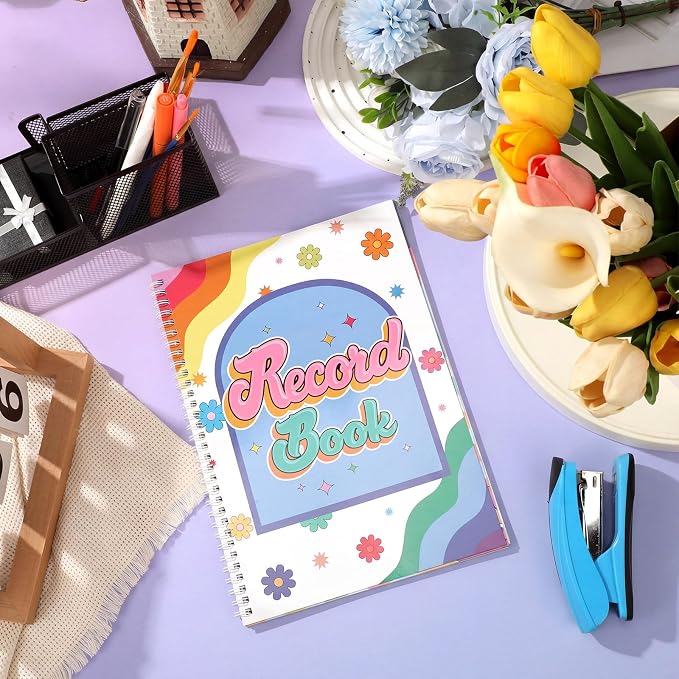 Fuyoooo Retro Remix Teacher Record Book Teacher Grade Books 2026-2027 Spiral - Image 5