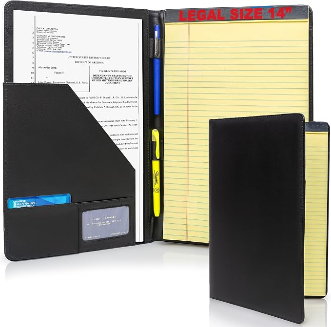 Legal Size Padfolio 8.5 x 14 Inch Portfolio Folder - Image 9