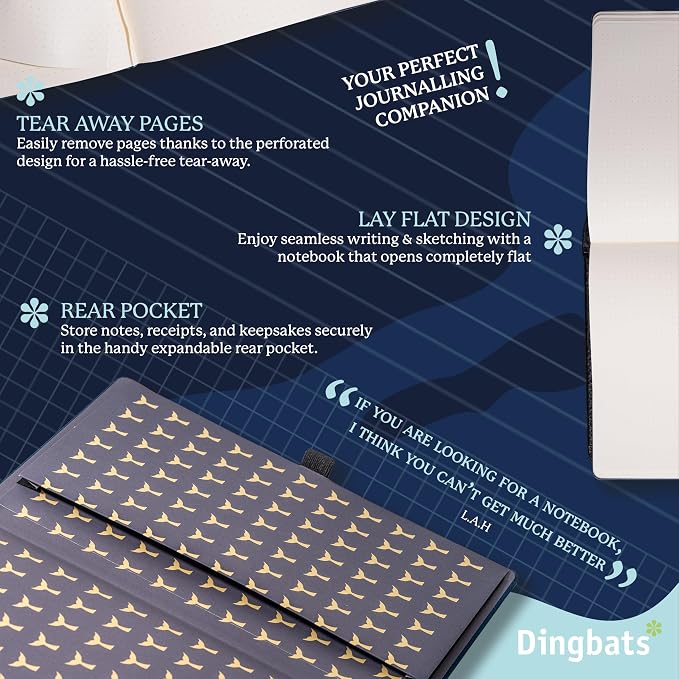 Dingbats* - Wildlife Plain Extra Large A4 Notebook - PU Leather Hardcover - Image 5