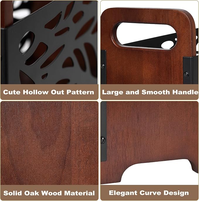 Magazine Holder, Wood Magazine Rack, Rustic Magazine File Holder, Magazine - Image 7