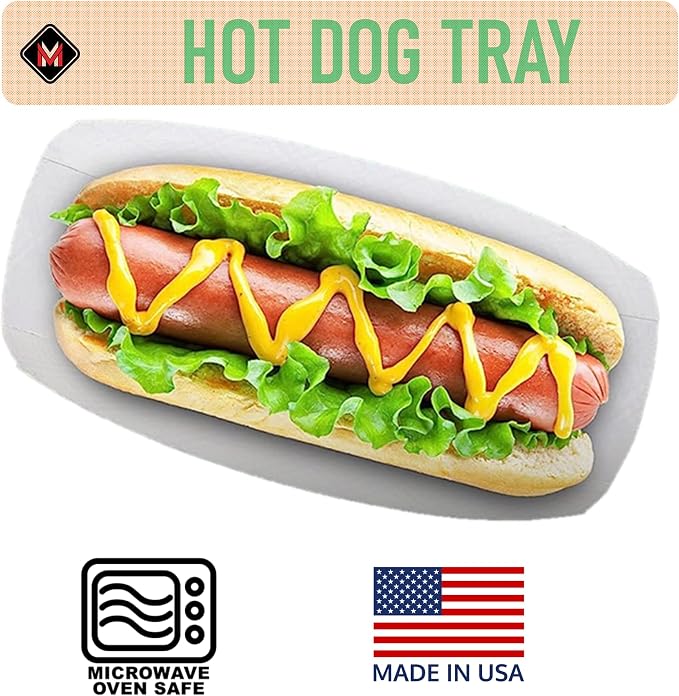 Mr Miracle 7 Inch Paper Hot Dog Tray in Red White Pattern. Pack of 50. - Image 4
