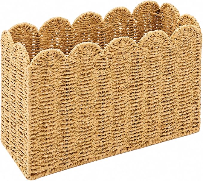 Paper Rope Magazine Holder for Floor by Rattanzenith