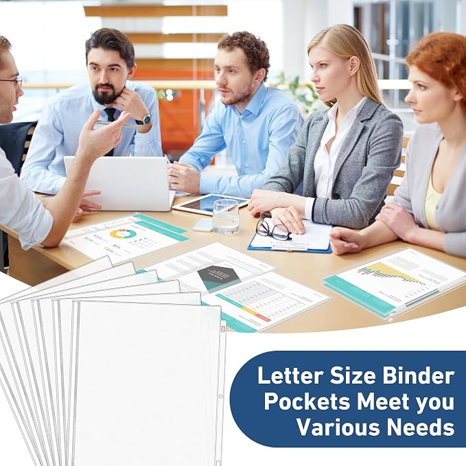 Antner 36 Pack Letter Size Binder Pockets - Image 7