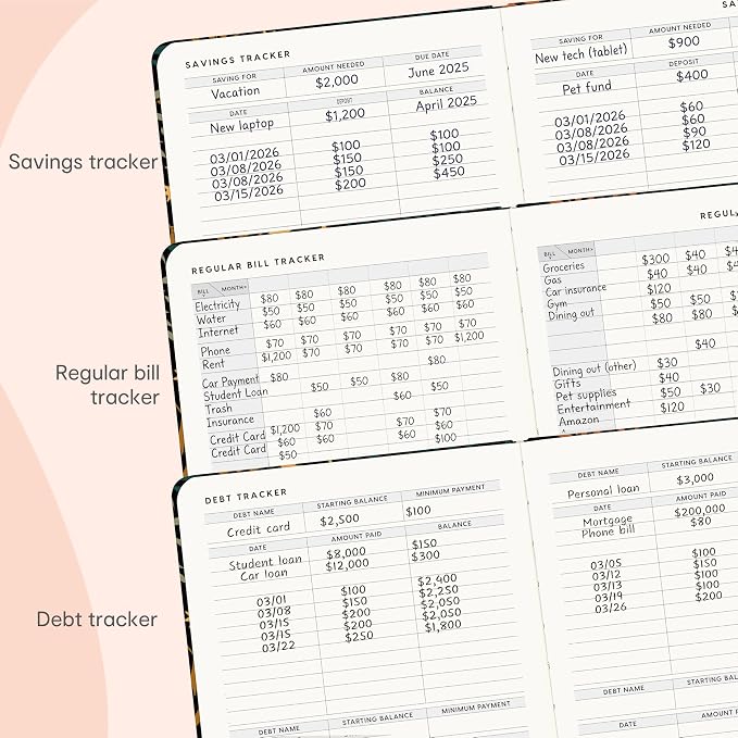 And Per Se Budget Planner and Monthly Bill Organizer, Undated Budget Book - Image 6