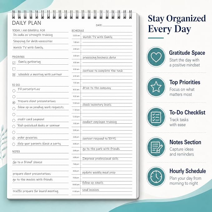 Undated 24 Hour Daily Planner - Image 7