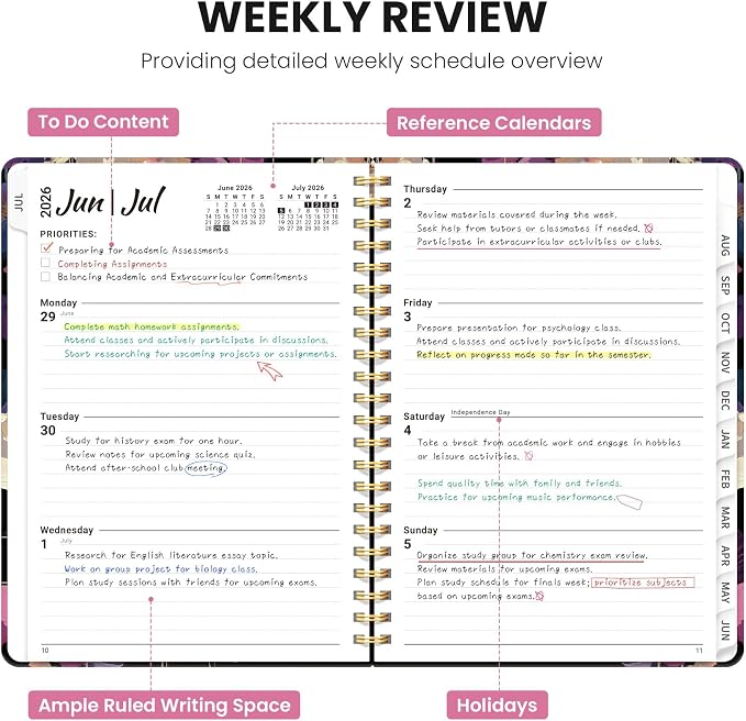 Planner 2026-2027, Monthly and Weekly Academic Planner July 2026 - Image 3