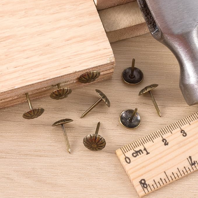 100pcs Metal Thumb Tacks, Heavy Duty Round Head Push Pins, Upholstery Tacks - Image 6
