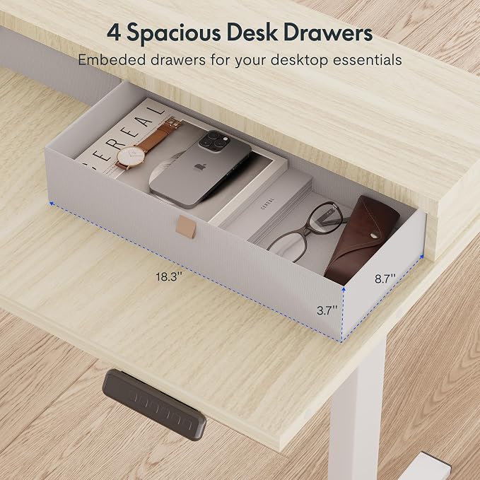 FLEXISPOT 71" L Shaped Standing Desk Electric Corner Table - Image 7