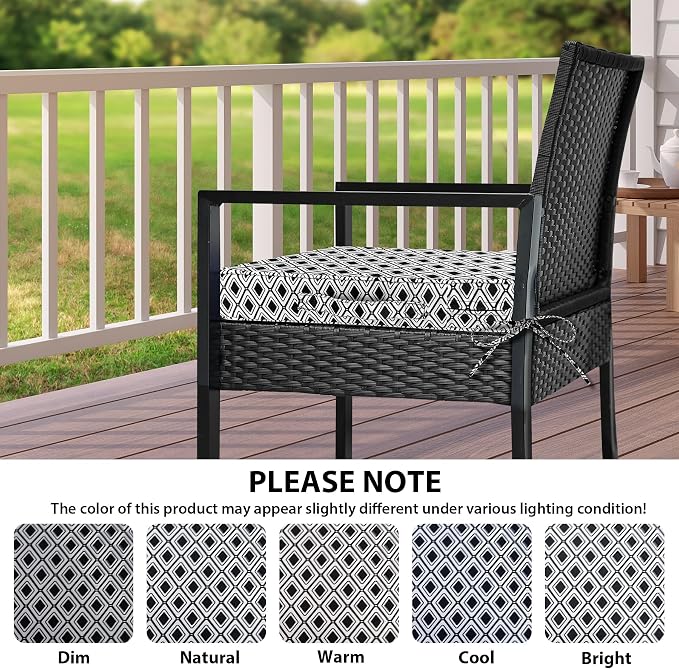 IPYNBAP Outdoor Chair Cushions Set of 4 -Waterproof Outdoor Seat Cushions - Image 7