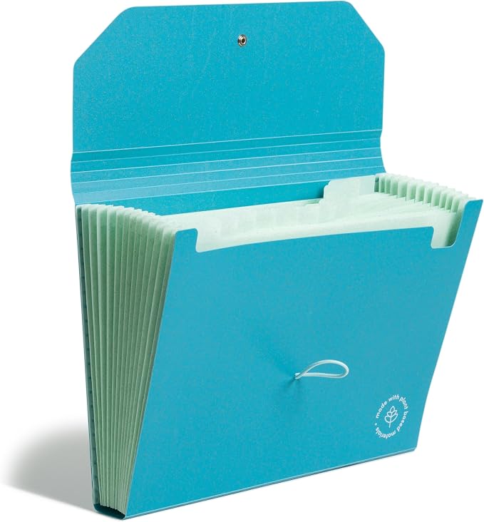 U Brands 13-Pocket Accordion File Organizer, Letter Size, Expandable File by UBrands