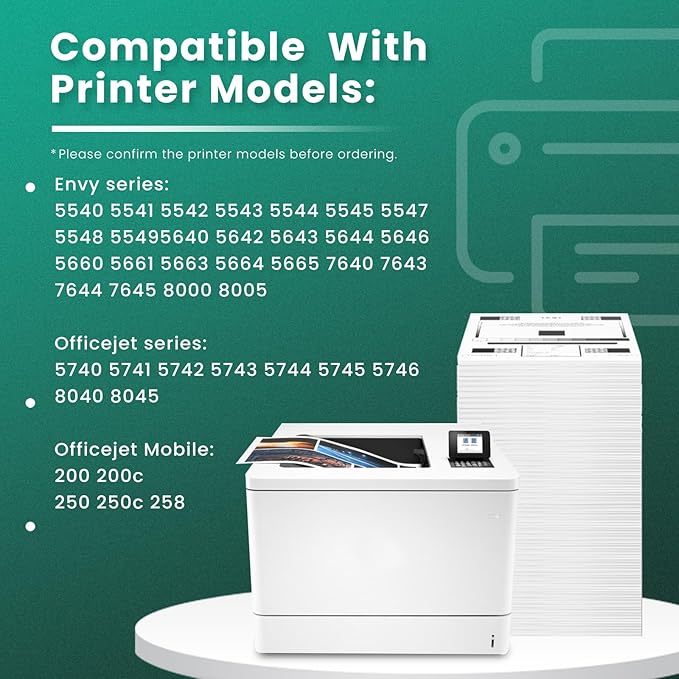 GREENBOX 62XL Ink Cartridge Black/Tri-Color Replacement for HP 62XL Ink Cartridge 62 XL for Envy 7640 5660 5540 5640 7645 5549 Officejet 5740 5741 8040 OfficeJet 200 250 Mobile Printer Ink, 3 Pack-DeskLoop Office