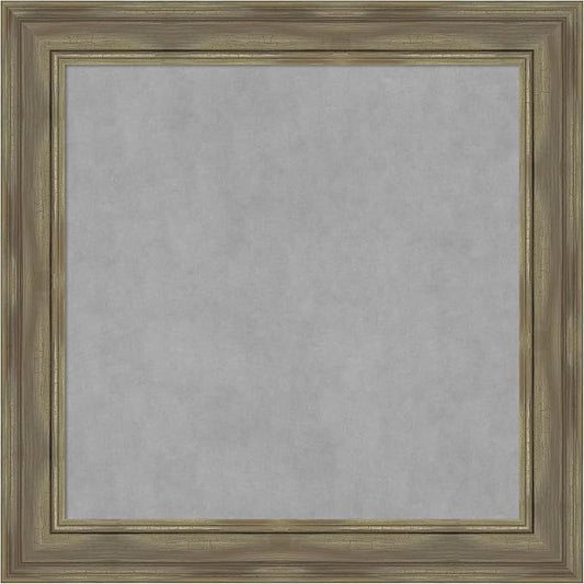 Amanti Art Grey Framed Magnetic Board 30x30 Medium Vision Board by AmantiArt