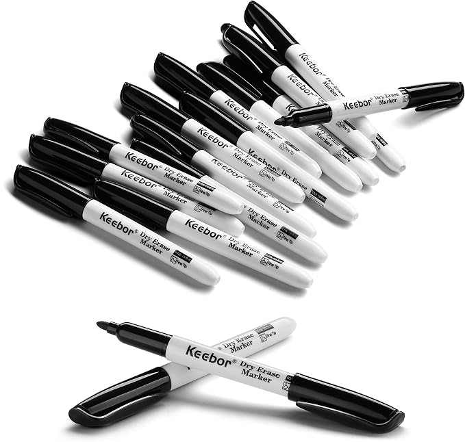 Keebor Fine Tip Dry Erase Markers, Office Supplies by Keebor