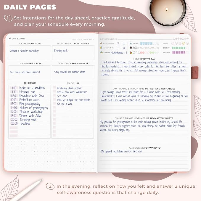 Clever Fox Self-Care Journal – Daily Reflection Notebook – Mental Health & - Image 4