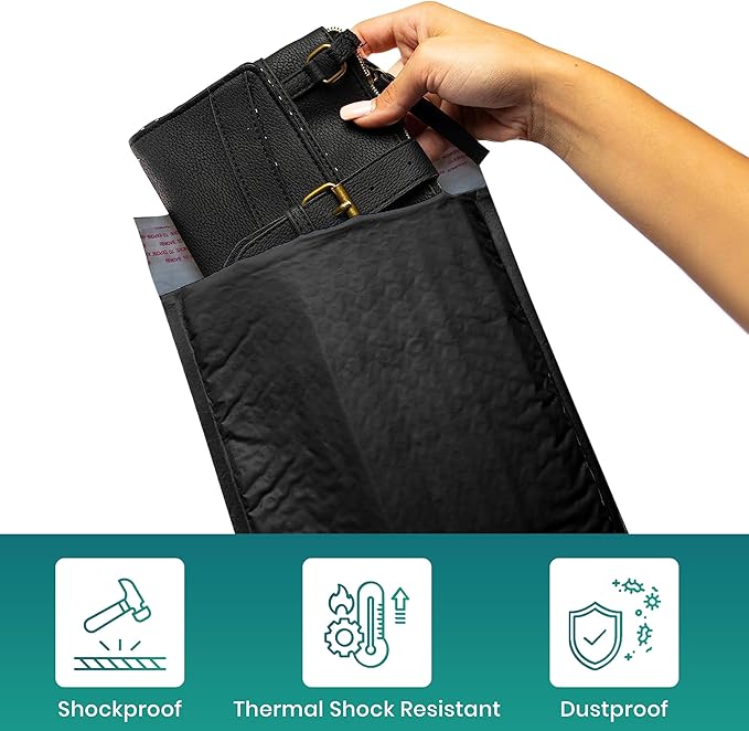 Levex - #2 8.5" x 12" [10 Pack] Black Poly Bubble Mailers, Padded Envelope Mailers, Packing Envelope & Mailing Bags for Shipping-DeskLoop Office