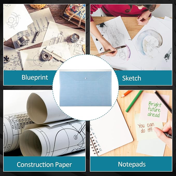 Honoson 30 Pcs 11 x 17 Inches Clear Envelopes - Image 5