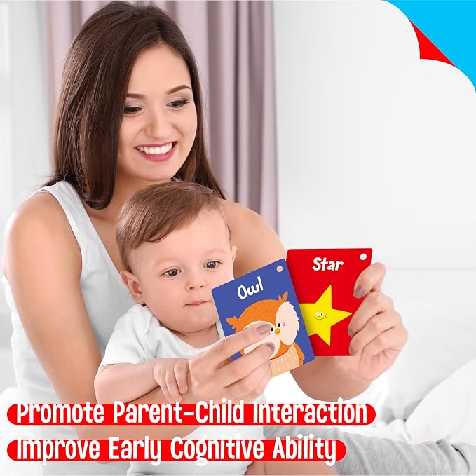 50 PCS First Word Flashcards, Double Sided Learning Cards Alphabet, Body Parts - Image 7