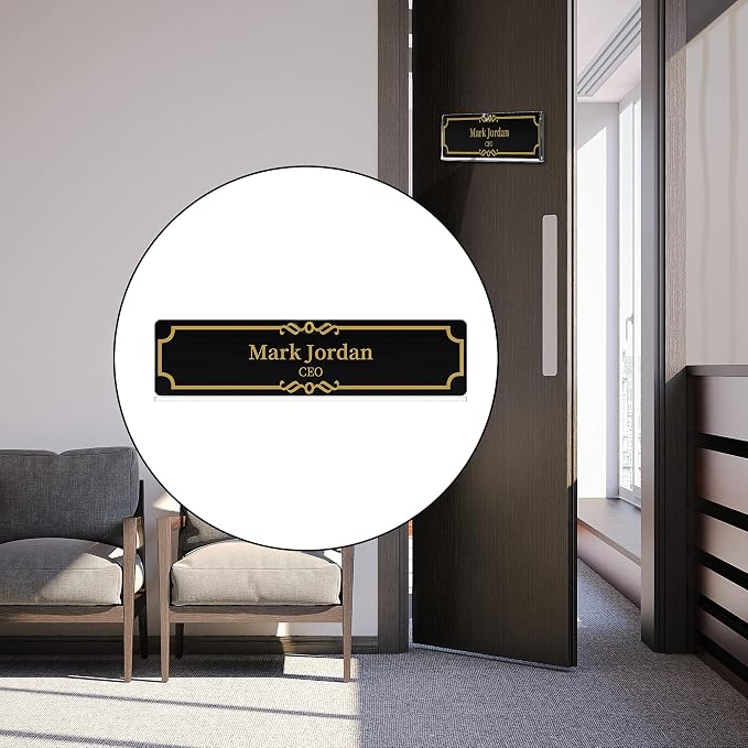 KOTEMON Acrylic Wall Name Plate Holder, Office Name Plate - Image 6