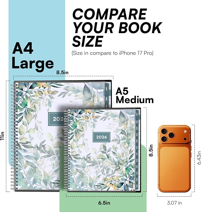 Ensight 2026 Appointment Book and Planner 8.5" x 11" Large Hourly Weekly Daily - Image 3
