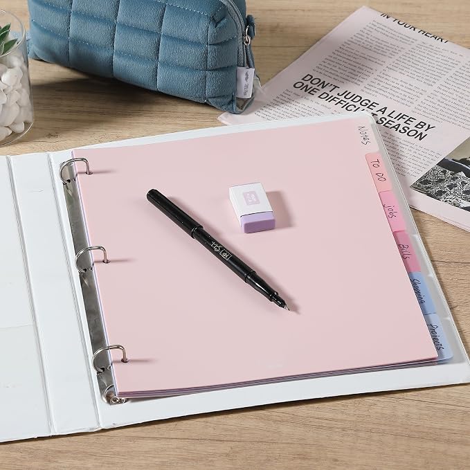 Mr. Pen- Dividers for 3 Ring Binder, 2 Sets, 6 Pack/Set, Binder Dividers - Image 7