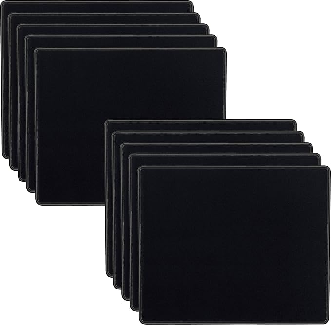 SaiTech IT 10 Pack Waterproof Mouse Pad, 8.66x7.1 inch, non-slip rubber by SaiTechIT