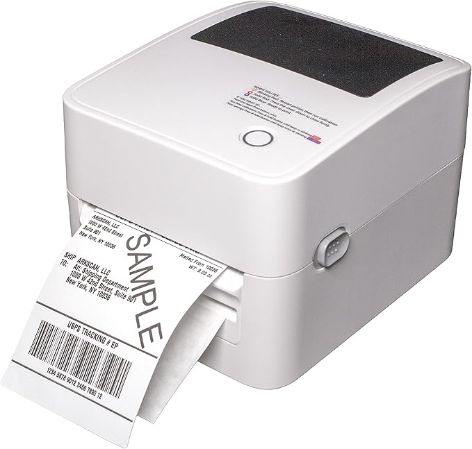 2054K-AP Auto Peel Shipping Label Printer, Separate Label from Backsheet Automatically, Print on Windows Mac Chromebook via USB, Print Wireless for BT on Windows ONLY, UPS USPS FedEx-DeskLoop Office