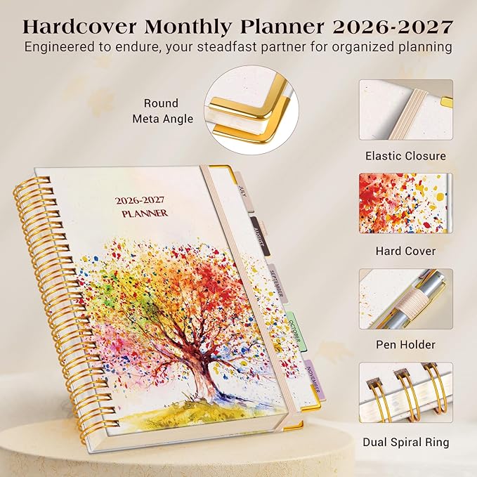 Academic Planner 2026-2027, 18 Months Weekly and Monthly Daily Planner from - Image 4