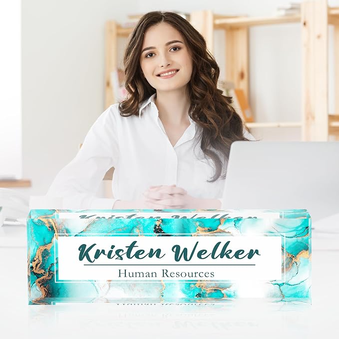 Custom Name Plate for Desk, Desk Name Plate Personalized Office Desk Decor for - Image 2