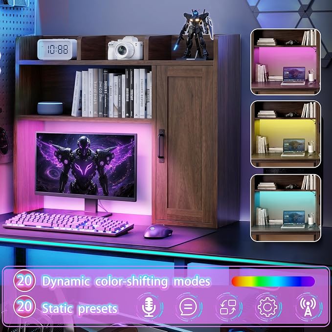 Desktop Bookshelf, Desk Hutch - Image 3