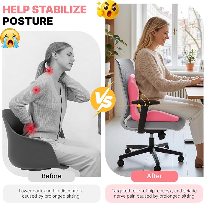 Ergonomic Seat Cushion, Office Chair Seat Cushions - Image 3