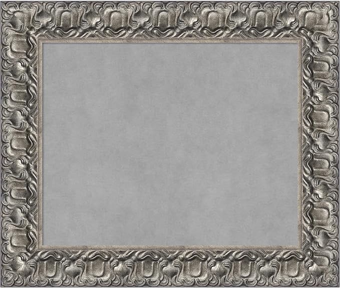 Amanti Art Silver Framed Magnetic Board 22x26 Small Vision Board by AmantiArt